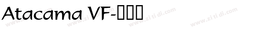 Atacama VF字体转换